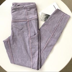 Lululemon fast and free tight 25” ice dye